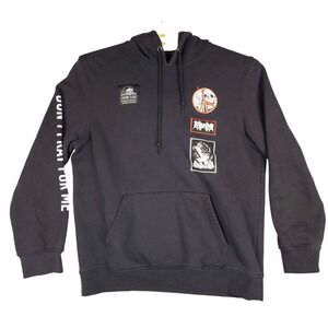 Lurking Class Don't‎ Pray For Me Hoodie Mens L Black Patch Pullover Sweatshirt